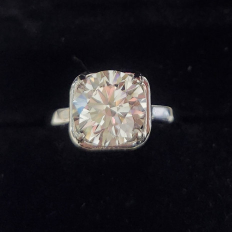 Diamond Ring Setting in platinum PT950