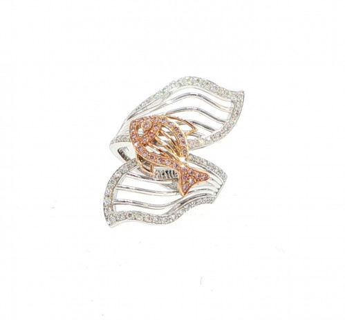 Fish and Leaf Design Ring