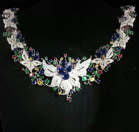 Enchanted Flight Sapphire Necklace