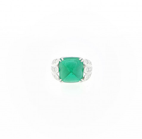 Emerald Crown Ring