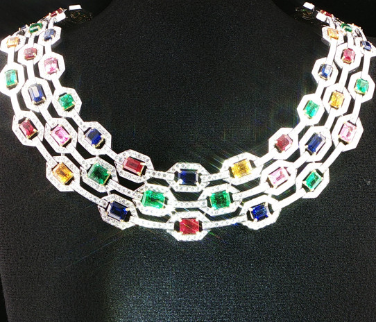 Gemstone Prism Necklace